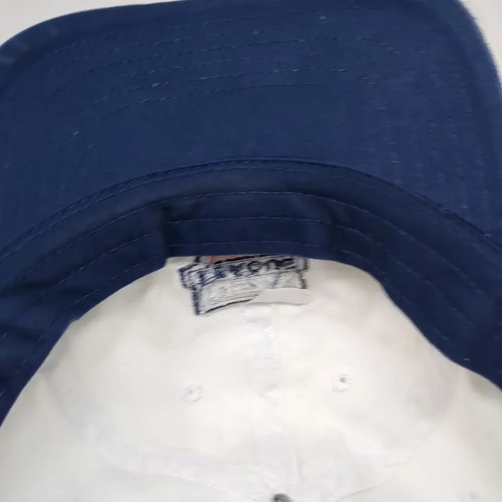 White Baseball Cap One Size USTA League 2010 Team Captain Tennis Sports Logo Hat